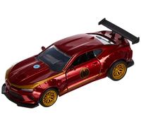 Jada Toys Marvel Iron Man 2016 Chevy Camaro SS en Zinc moulé sous Pression, Portes ouvrantes, Rouge/doré