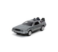 Jada Toys 253252017 Time Machine Back to The Future 1 Die-cast Car with Opening Doors 1:32 Scale Metallic Silver