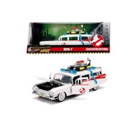 Jada Toys 9399731314R01 ECTO-1 métallique échelle 1:24 Modèle à Collectionner avec Portes, Capot et Coffre rabattables, intérieur détaillé et Finitions réalistes pour Fans à partir de 8 Ans