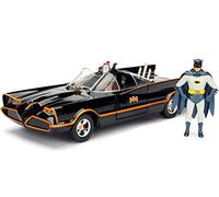 Jada Toys - 98259BK - Batmobile - 1966 Version - Avec Figurines - Echelle 1/24 - Noir/Rouge