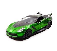 Jada Toys - 98499 - Maquette - Film Transformers Corvette Stingray - Transformers 5 Crosshairs - Echelle 1/24, Vert/Noir
