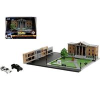 JADA TOYS Back to the Future Clock Tower NanoScene Garage auto