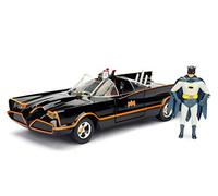 Jada Toys Batman, 253215001 Voiture de Batman en métal 1966 Série TV Classique avec Figurine 1:24 Noir