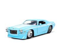Jada Toys Big Time Muscle 1:24 1971 Chevy Camaro Voiture moulée sous pression (bleu clair)