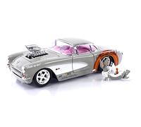 JADA TOYS - Che Corvette - with Bugs Bunny Figure - 1957-1/24