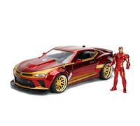 Jada Toys - Marvel - Iron Man & 2016 Chevy Camaro Die-cast Car, 1:24 Scale Vehic