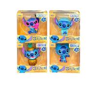 Jada Toys Disney Stitch Figurine (1 pièce, 6,5 cm) | 1 sur 4 figurines en métal, aléatoire, pyjama, glace, ananas ou super-héros, vague 4