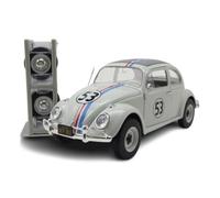 Jada Toys Disney Voiture Herbie The Love Bug (19 cm) - Voiture miniature Volkswagen Beetle vers « Un superbe coccinelle » en métal avec pièces à ouvrir, jouet pour collectionneurs et fans à partir de