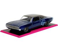 JADA TOYS Dodge Slips rose, 1968 charger modèle fini Modèle réduit de voiture