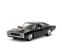 Jada Toys Fast and Furious Dodge Charger Street 1970 R/T - Voiture Miniature en Métal à Partir de 8 Ans avec Pièces à Ouvrir, 19 cm