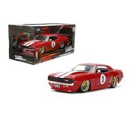 Jada Toys Fast & Furious 1:24 1969 Chevy Camaro modèle de voiture moulée sous pression, extérieur détaillé, réplique du film authentique, jouet de collection - À partir de 8 ans - Rouge