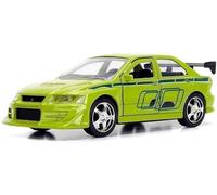 Jada Toys Voiture miniature 1:32 Mitsubishi Lancer Evo VII 2002 Brian Fast & Furious Métal Vert