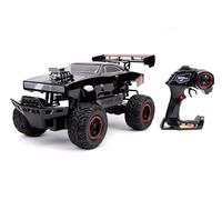 Jada Toys Fast & Furious 1970 Dodge Voiture radiocommandée, 4 x 4, 4 x 4, Fonction Turbo, télécommande sans Fil 2 canaux, Fonction USB, Batteries incluses, 1:12, Noire