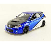 Jada Toys Fast Furious 7- Brians 2012 Subaru Impreza Wrx Sti Gh Diecast Collectible Toy Vehicle Car, 124 Scale, Blue