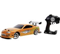 Jada Toys Fast Furious Rc-Auto Drift 1995 Toyota Supra Turbo Fonction Drift 4 Roues Motrices Voiture Télécommandée 2 Canaux Fonction De Charge Usb 4 Pneus De Rechange 1 10 Orange