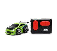 Jada Toys Fast & Furious Small Blocks RC 1995 Brian's Mitsubishi Eclipse (10 cm) - Voiture télécommandée, Commande à 2 canaux, Largeur de Voie réglable, pour Fans et Enfants à partir de 3 Ans, avec