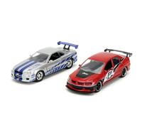 Jada Toys Fast & Furious Twin Pack 1:32 Wave 4/2 - Voiture Miniature - Kit de Jeu