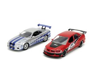 Jada Toys Fast & Furious Twin Pack 1:32 Wave 4/2 - Voiture Miniature - Kit de Jeu