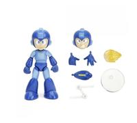 Jada Toys - Figurine Mega Man (11,5 cm) avec MET - Figurine mobile de collection et d'action de la série de jeux vidéo Megaman, avec tête, mains et accessoires alternatifs, pour fans et
