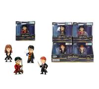 Jada Toys Harry Potter Figurine (1 pièce) - 1 des 4 Figurines à Collectionner en métal (2 Variantes Harry Potter, Ron, Hermione) pour Fans et Enfants à partir de 8 Ans, sélection aléatoire 6,5 cm