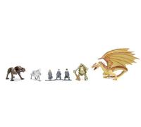 Jada Toys Harry Potter Lot de 7 Figurines à Collectionner en 3 Tailles - Jouets en métal à partir de 6 Ans (Harry, Hermione, Ron, Bec de Soie, Troll, Peluche, Dragon), 4 à 10 cm chacun