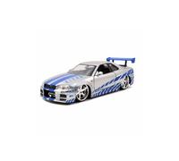 Jada Toys, Inc. 253203044 Fast e Furious 2002 Nissan Skyl Accessoires Bleu