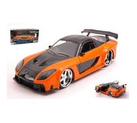JADA TOYS JADA30732 HAN'S MAZDA RX-7 1993 ORANGE/BLACK FAST & FURIOUS 1:24 MODEL