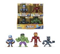 Jada Toys Marvel Avengers Figurine (1 pièce) - 1 des 4 Figurines à Collectionner en métal (Ironman, Captain America, Hulk, Black Panther) pour Fans et collectionneurs à partir de 8 Ans, sélection
