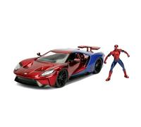 Jada Toys Marvel Spiderman 2017 Ford GT 1:24. Multicolore 253225002