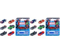 Jada Toys Marvel Voiture (1 pièce) en métal - 1 des 6 Voitures de Course Super-héros avec Roue Libre - Jouet pour Enfants à partir de 3 Ans - Choix aléatoire - 7 cm (Lot de 2)