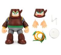 Jada Toys Mega Man Figurine Wood Man (11,5 cm) - Figurine Mobile de Collection et d'action de la série de Jeux vidéo Megaman, avec tête, Mains et Accessoires, pour Fans et collectionneurs à partir de