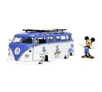 Jada Miniature Mickey Van Volkswagen T1 Samba 1962 1/24 avec figurine