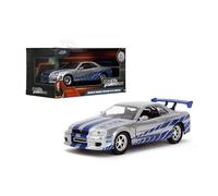 Fast & Furious - Réplique 1/32 Nissan Skyline GTR R34 2002 *argent/bleu*
