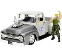 Jada Street Fighter Ii 1956 Ford Pickup 1:24 Vehicle Argenté