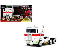 JADA TOYS Optimus Prime G1 Ghostbusters TRANSFORMERS Blanc 1/32 Neuf JAD35862
