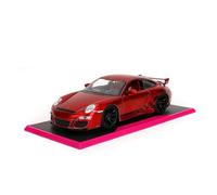 Jada Toys Porsche 911 GT3 (997) Pink Slips (1:24) - Voiture Miniature en métal avec Portes ouvrantes, Capot et Coffre - Objet de Collection pour Enfants et Fans à partir de 8 Ans