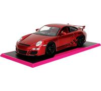 JADA TOYS Porsche Slips roses, 911 GT3 997 modèle fini Modèle réduit de voiture