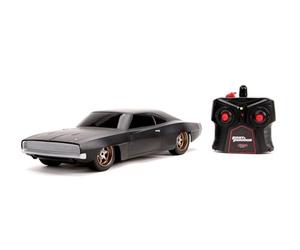 Jada Toys RC Dom's Dodge Charger - 253206012 - Voiture télécommandée, 1:16, Couleur Noire