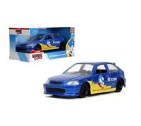 Jada Toys Sonic le Hérisson avec Honda Civic Type-R 1997 - Échelle 1:32, modèle de collection très détaillé avec figurine sonique, à partir de 8 ans