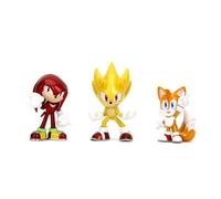Jada Toys Sonic The Hedgehog Lot de 3 figurines en métal moulé sous pression Taille 6,3 cm