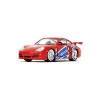 Jada Toys Spider-Man Voiture Porsche 911 GT3 RS (13,5 cm) - Voiture Miniature de Super-héros en métal avec Portes ouvrantes, Jouet Marvel pour Fans et Enfants à partir de 8 Ans