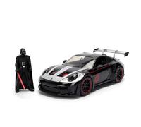 Jada Miniature Porsche 911 GT3 RS Star Wars Darth Vader 1:24, figurine, portes ouvrantes - Noir