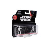 Jada Toys Star Wars Nano Die-Cast Lot de 3 Figurines Stormtrooper, Dark Vador, Stormtrooper 2, 4 cm, Multicolore