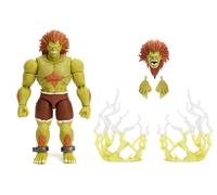 Jada Toys Street Fighter Figurine Blanka (19 cm) - Figurine Mobile de Collection et d'action de Street Fighter 2 : The Final Challengers, avec tête, Mains et Accessoires alternatifs, à partir de 13