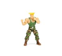 Jada Toys Street Fighter II Guile Figurine d'action échelle 1:12, 15,2 cm de haut, têtes, mains et accessoires interchangeables