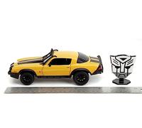 Jada Toys Transformers Bumblebee Voiture (T7) - 1977 Chevrolet Camaro de Transformers 7 : Ascension des Bêtes, la Voiture Miniature en Fonte à partir de 8 Ans avec pièce de Collection, 1:24, 20 cm,