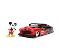 Jada Toys Voiture Mercury Coupé 1951 (19 cm) avec Figurine Mickey Mouse (7 cm) - Voiture Miniature avec pièces à Ouvrir, Jeu de Jouets Disney en métal pour Fans et collectionneurs à partir de 8 Ans