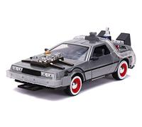 Réplique Retour Vers Le Futur 3 - Delorean Time Machine Hollywood Rides 1/24 Métal