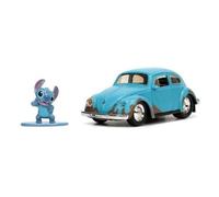 Jada Toys Volkswagen Beetle W/Stitch Figure Hollywood Rides 1959-Jada Toys Bleu