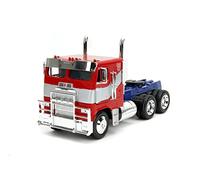 Jada Transformers Rise of The Beast Optimus Prime 1:24 avec robot sur châssis, voiture moulée sous pression, jouets pour enfants et adultes